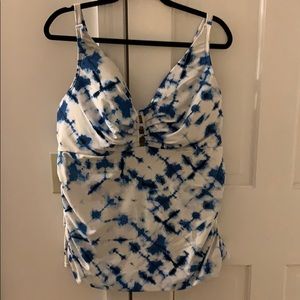 Cacique Tankini top with skirted bottom